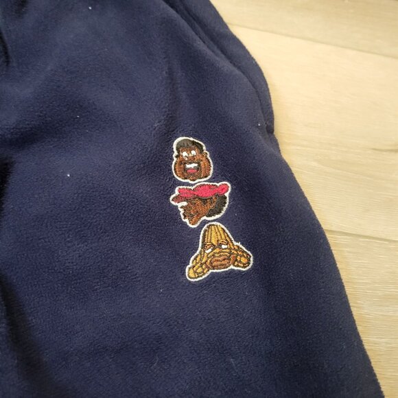 Fubu Platinum Fat Albert Blue Fleece Lounge Wear Pants Adult Size Medium - Picture 3 of 7